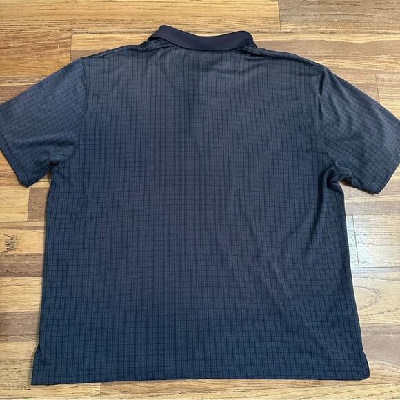 PGA Tour Men’s Navy Blue Checkered Polo, Window Pane, XXL - Picture 7 of 9